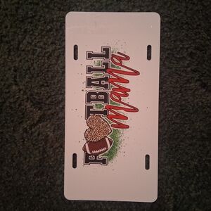 Football Mama License Plate